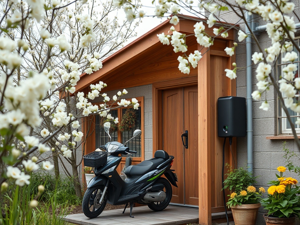 Организация места для зарядки электромобиля