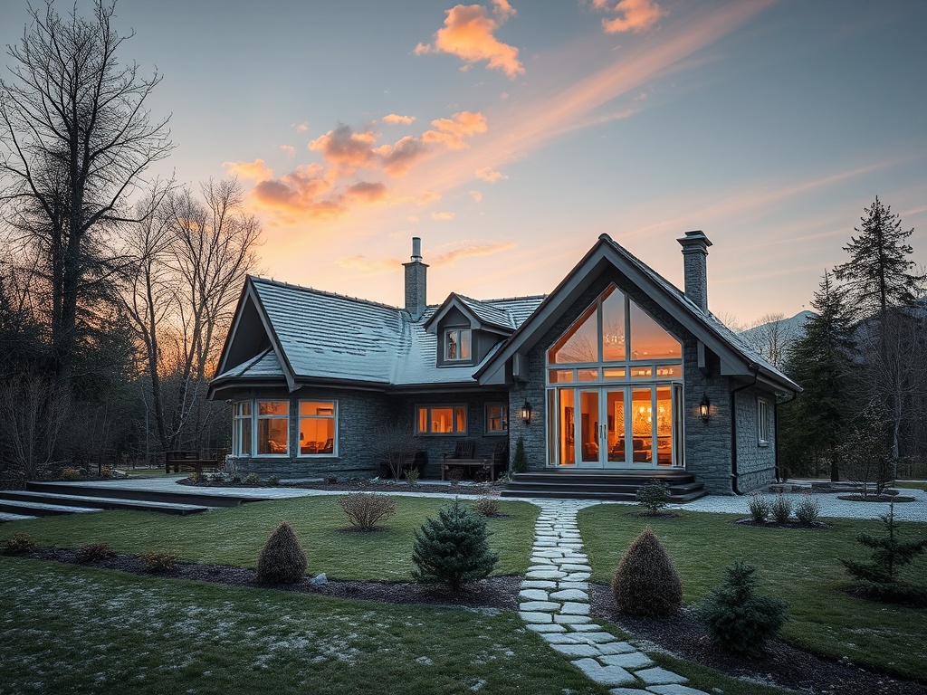 Проекты домов из клееного бруса с панорамным остеклением первого этажа